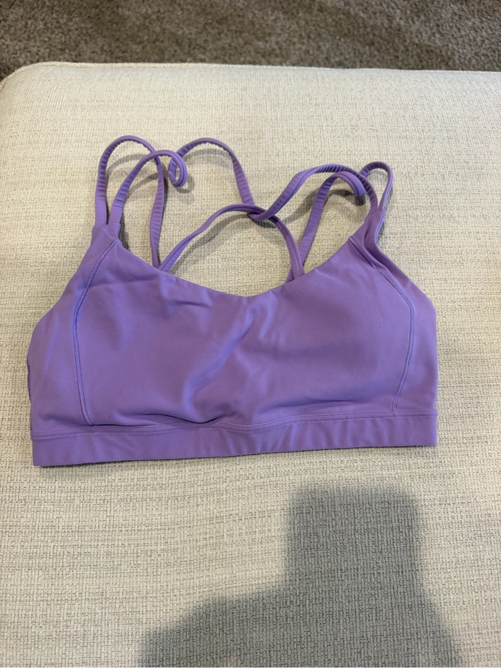 CALIA by Carrie Underwood Lavender Strappy Sports Bra